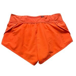 Under Armour Womens Speedpocket Shorts 1323872 836‎ Orange Fitted Heatgear